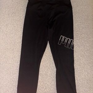 Puma Jet Black Athletic Leggings